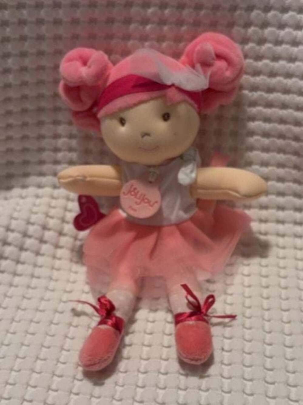 Jolijou Paris Plush Ballerina Doll Pink Soft Toy